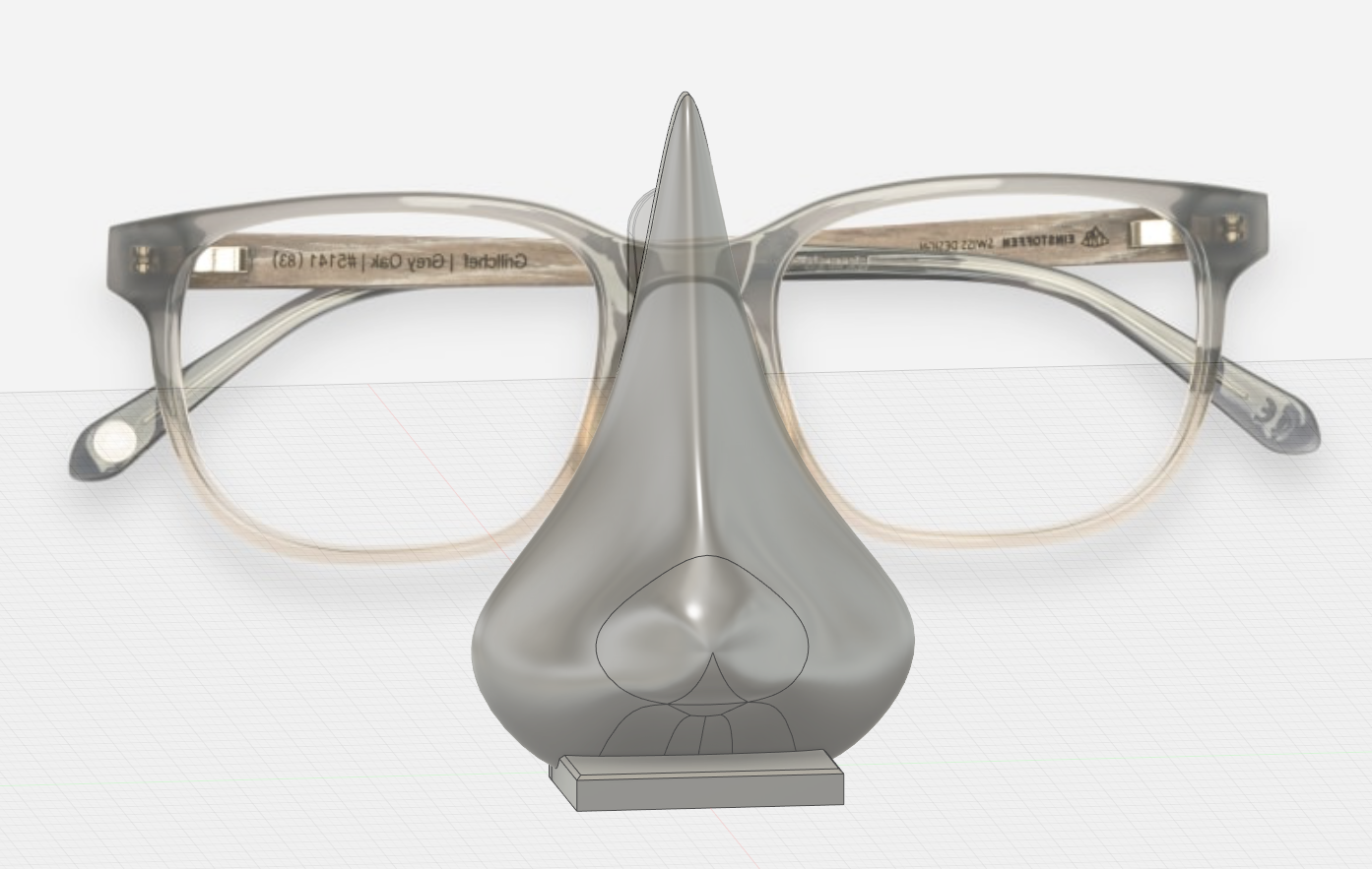 Funny Nose Stand for Glasses by stritti Download free STL model