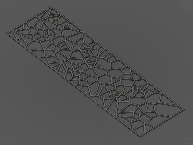 Flat voronoi pattern (~3.5" x 12")