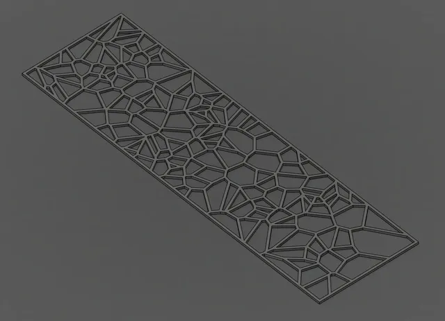 Flat voronoi pattern (~3.5" x 12")