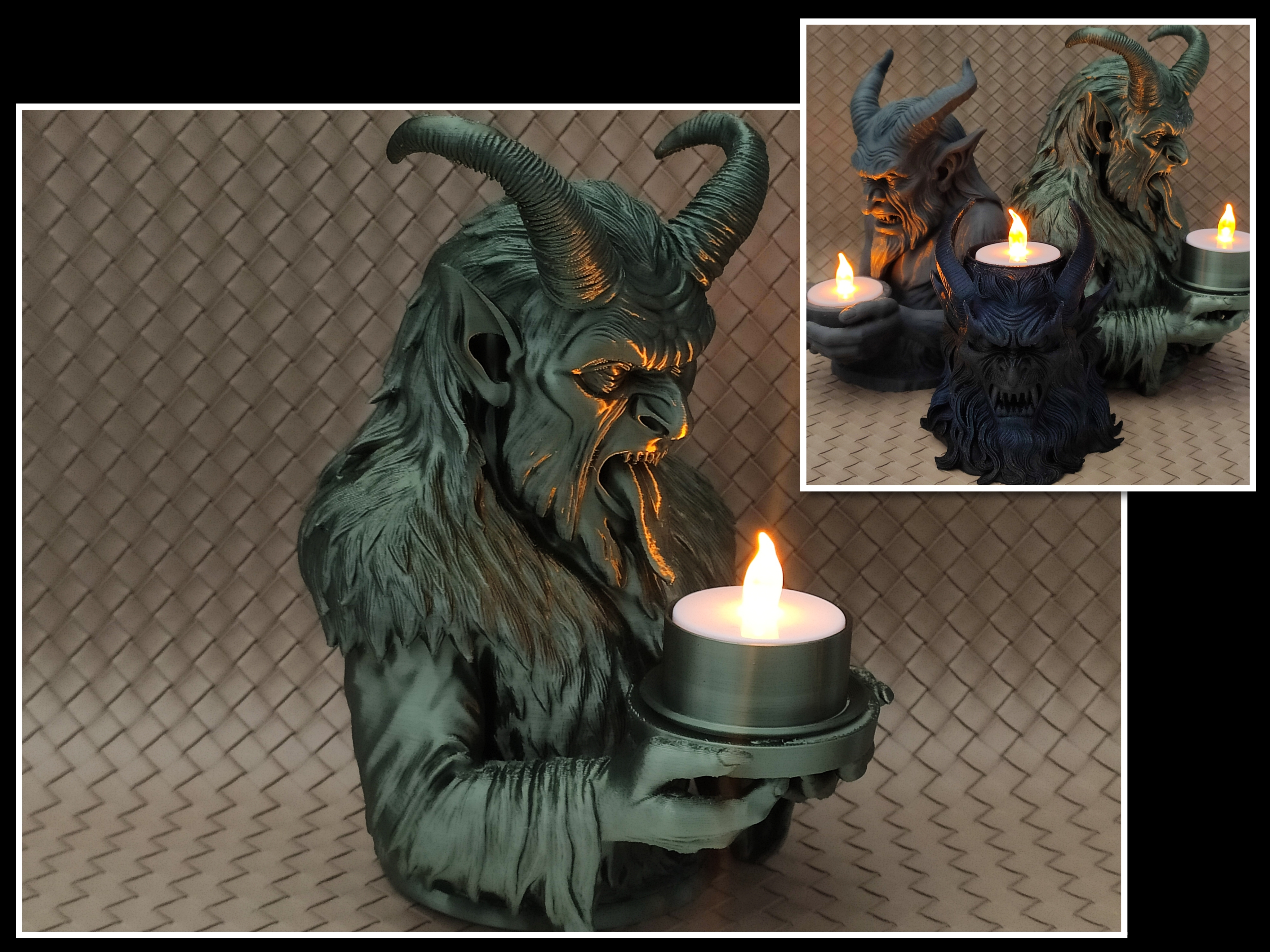 Naughty - Krampus LED tealight Collection
