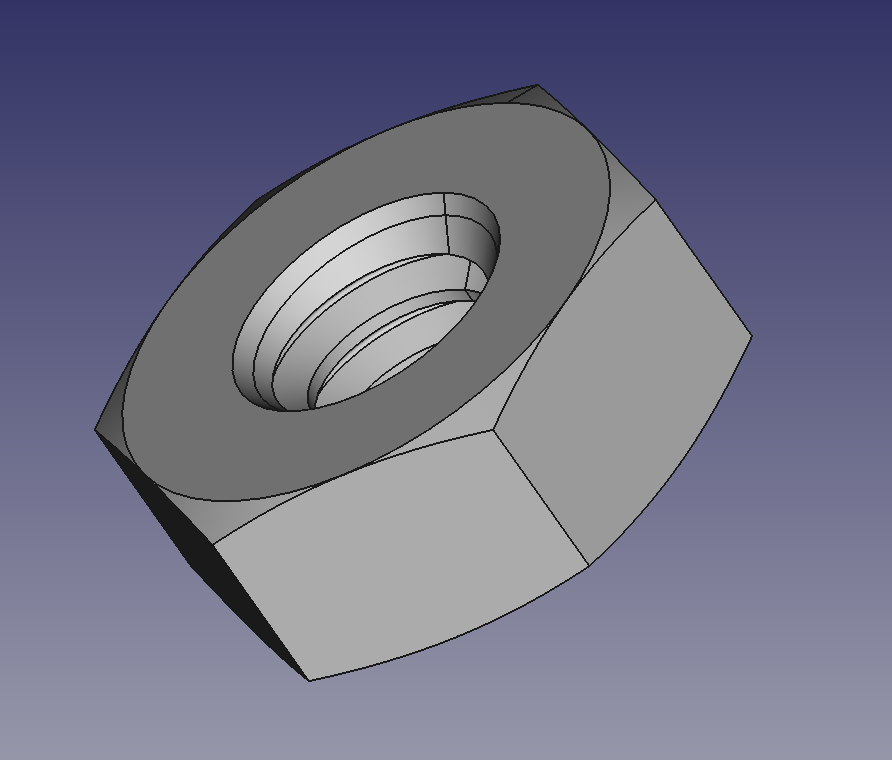 M1.6 Nut (ISO 4032 Style 1)