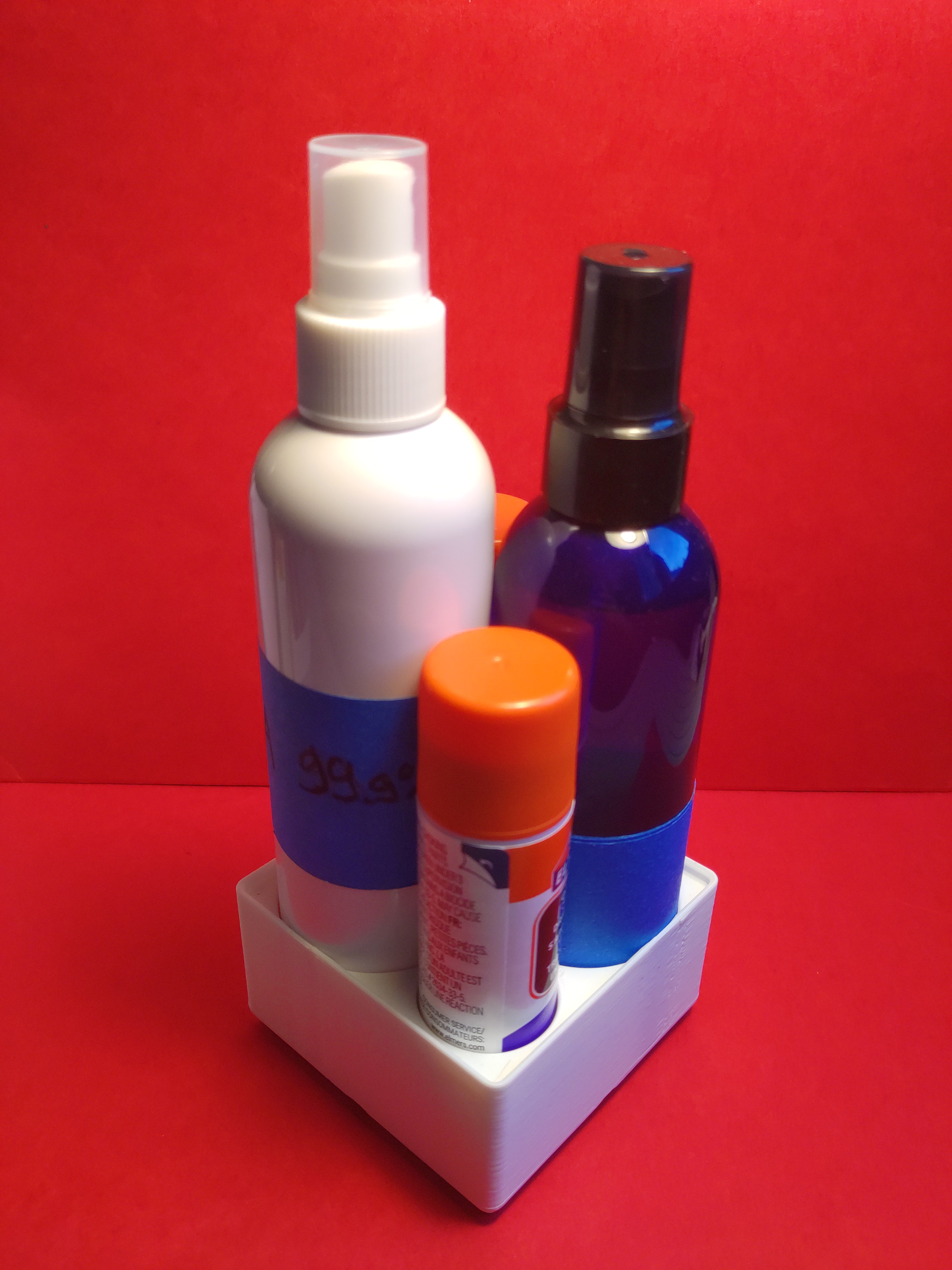 Gridfinity Spray Bottle & Glue Stick Holder