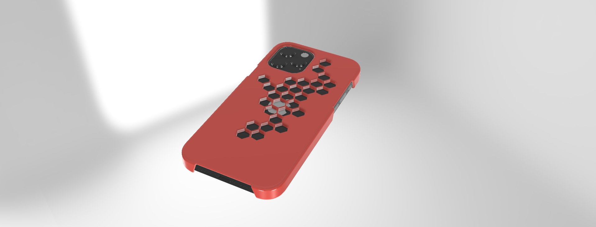 Miniatura 4 do modelo 3D Iphone 12/pro Case with hex Design