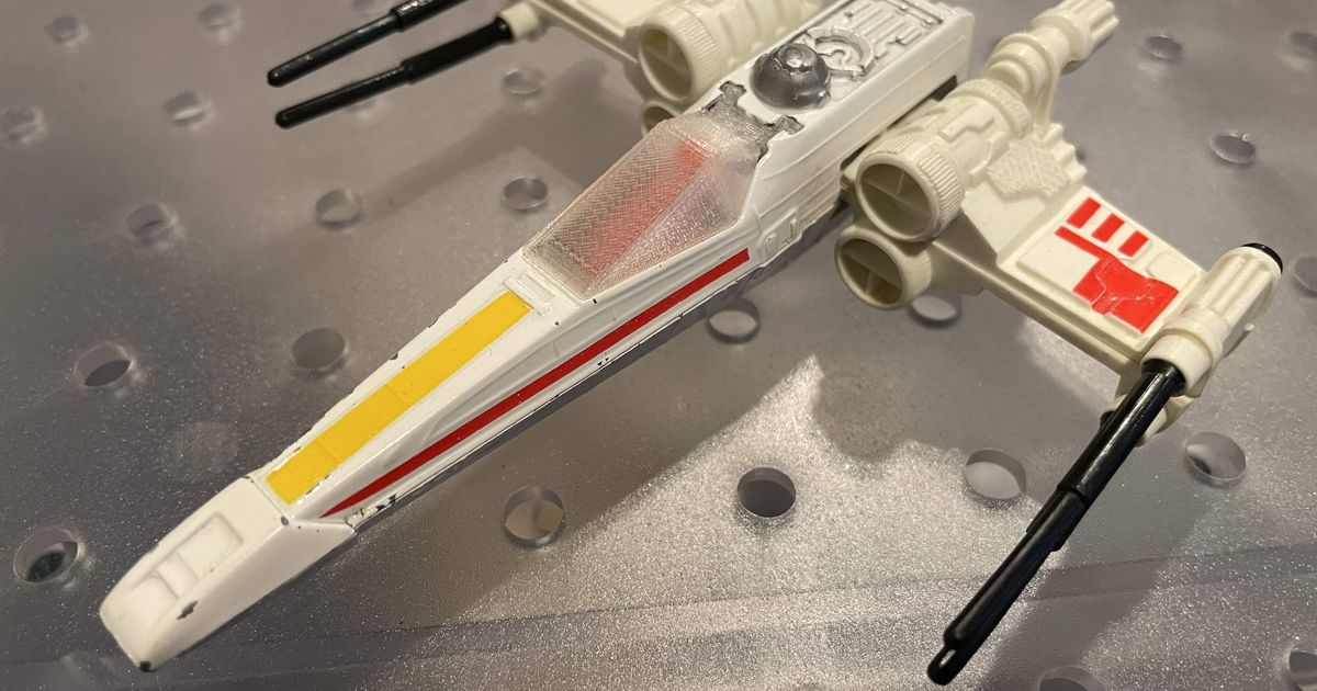 Vintage DiCast XWing Accessories by Origamigreg Download free STL