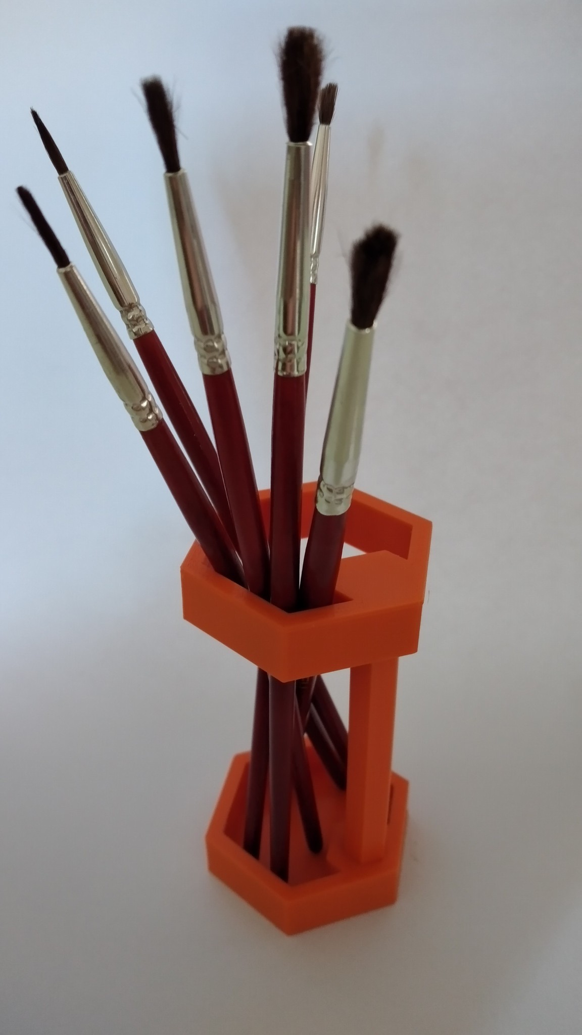 Hexagonal Paintbrush Holder