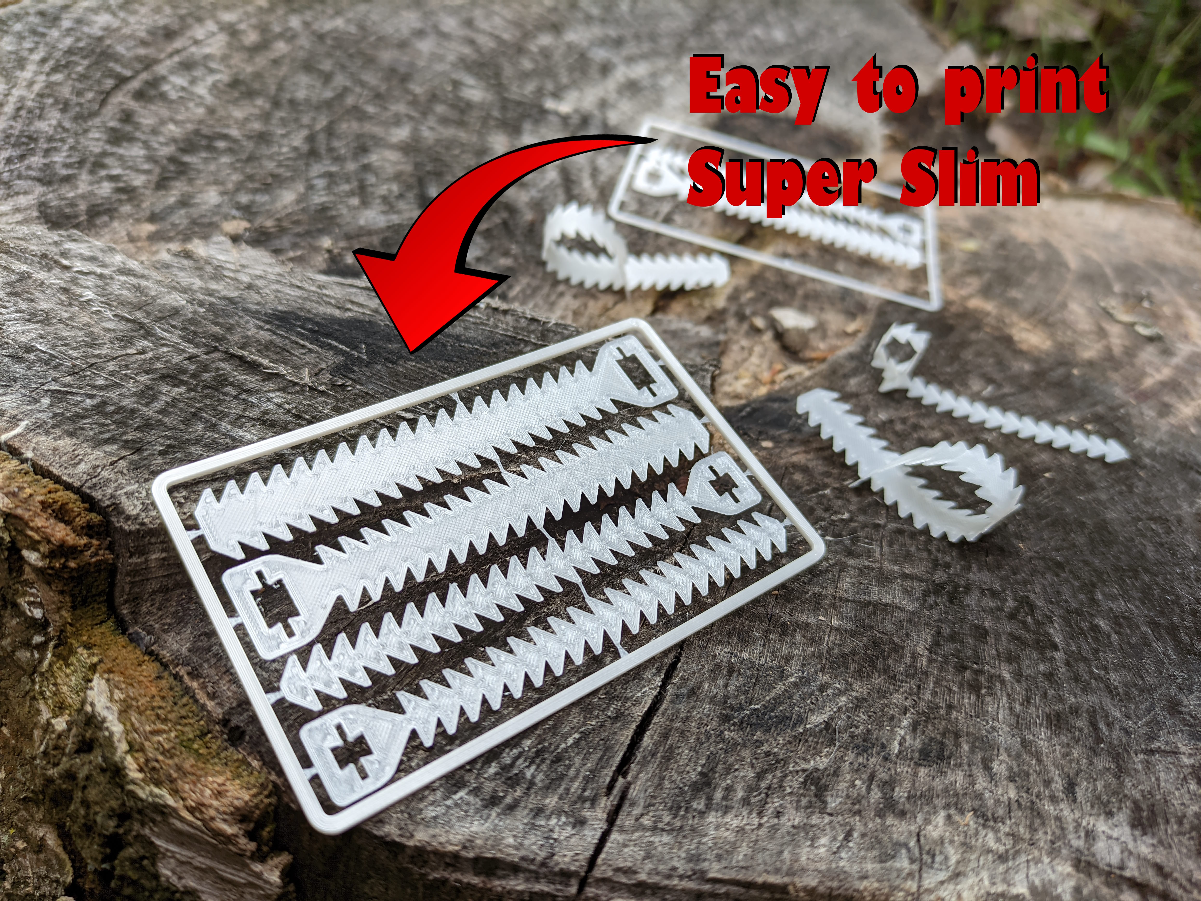 A 4-pack of zipties for your wallet - PLA friendly!