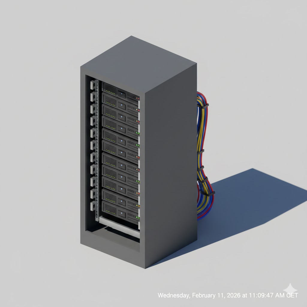 Low Poly Server Rack