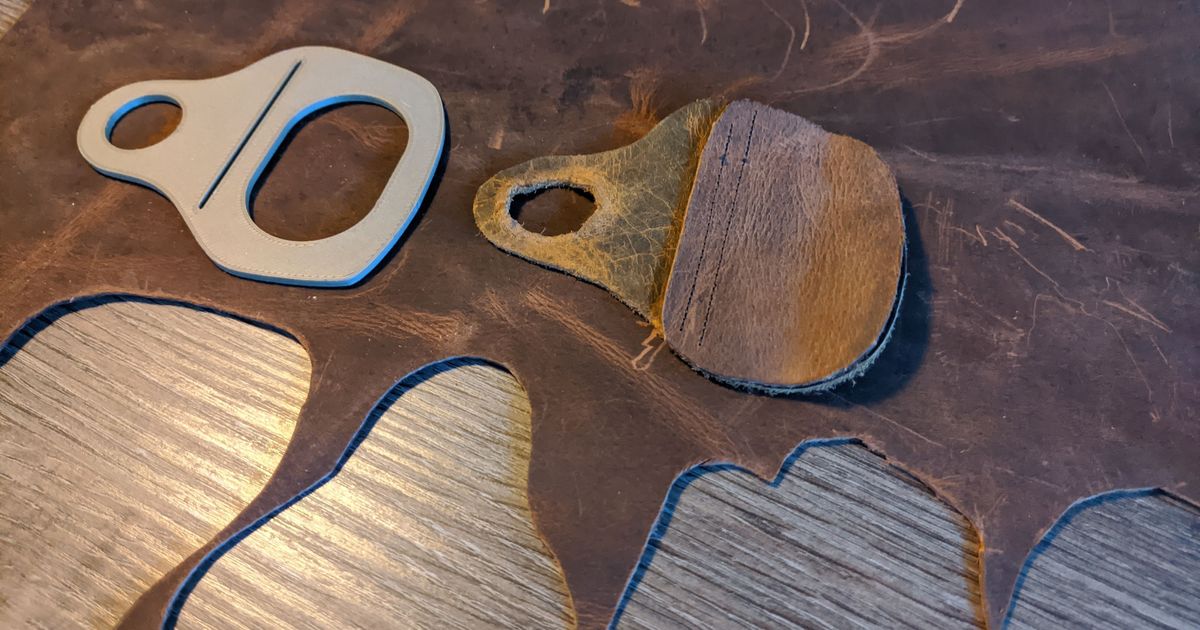 Archery Finger Tab Template by Lowres Download free STL model