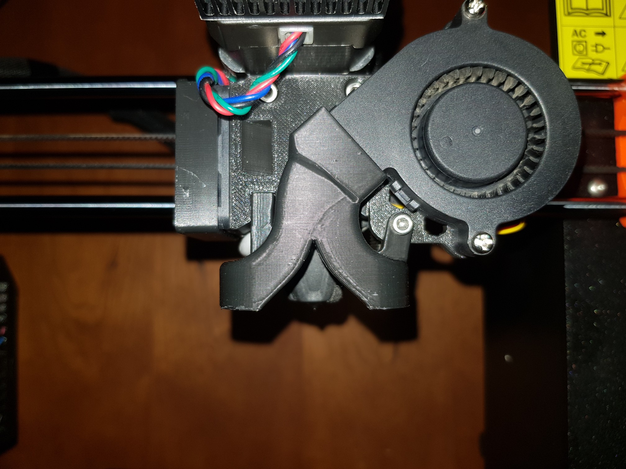 Delta-P X2 duct and fan mount for Phaetus Rapido hotend