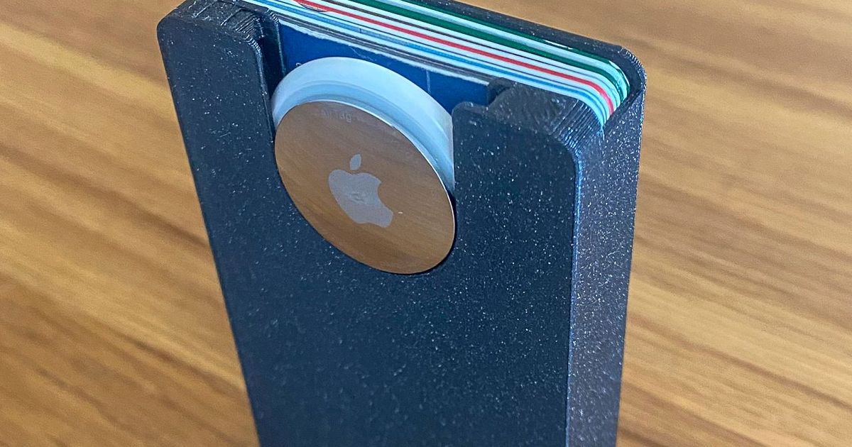 Compact wallet with AirTag for cards, bills and coins by Martin