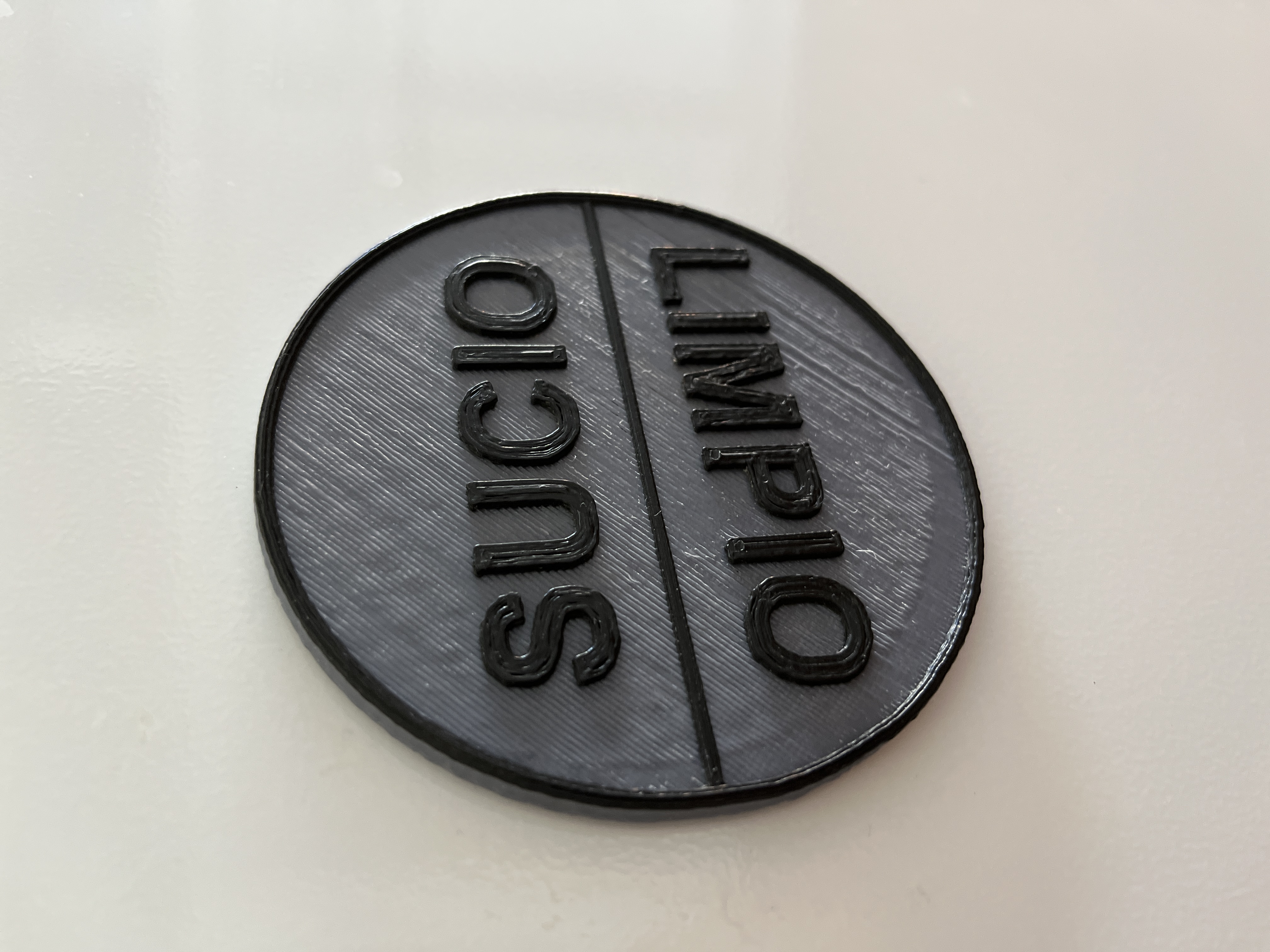 Limpio - Sucio Dishwasher Magnet (Clean - Dirty in Spanish)