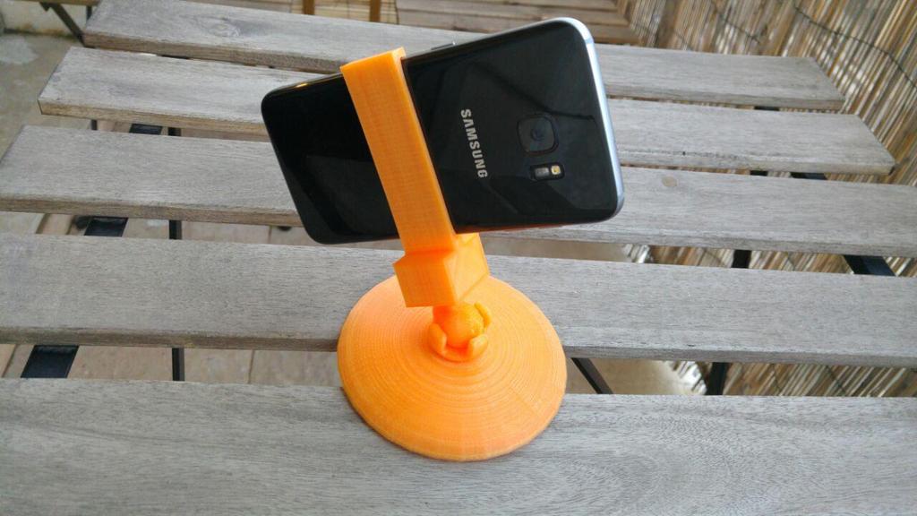 Samsung Galaxy S7 Edge Regulable Tripod by AntoDelG Download free STL
