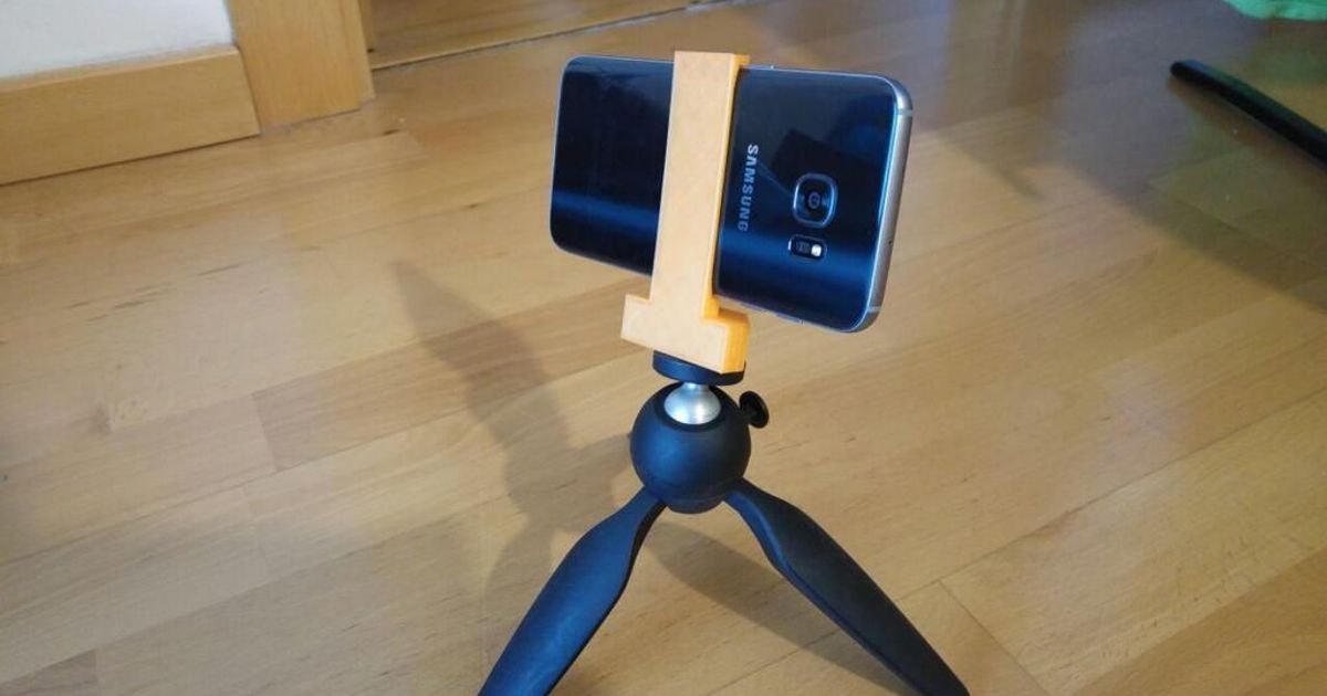 Samsung Galaxy S7 Edge Tripod Mount by AntoDelG | Download free STL model | Printables.com