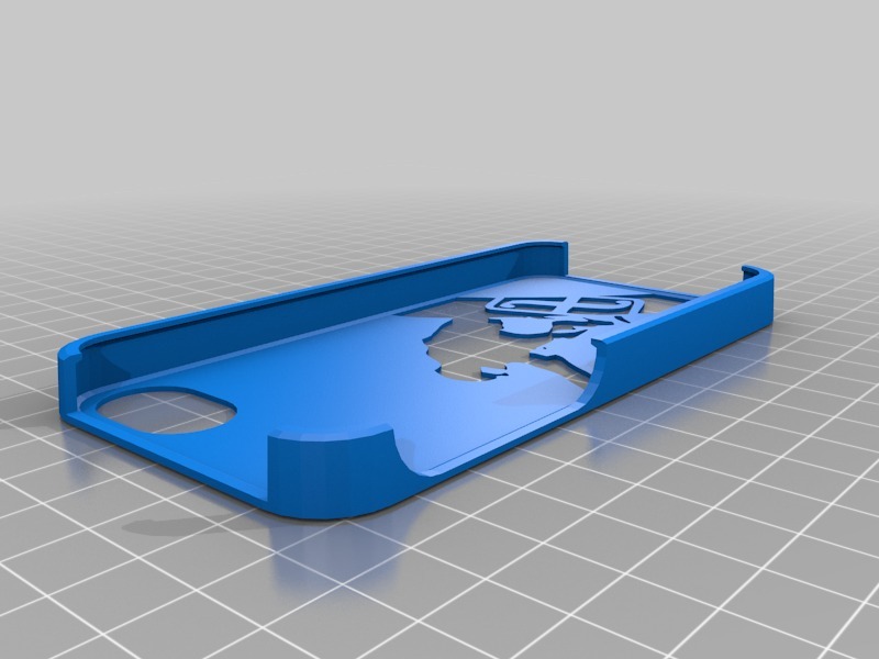 Miniatura 2 do modelo 3D iPhone 5 Case Peu Snow
