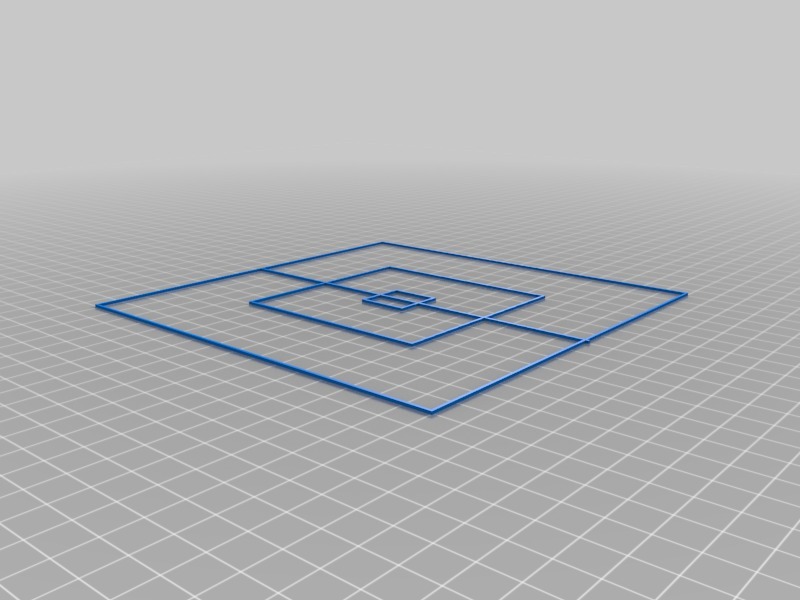 X/Y axis calibration squares