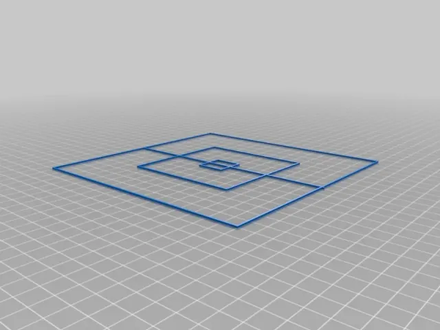 X/Y axis calibration squares