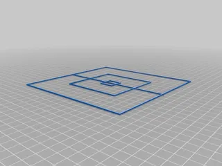 X/Y axis calibration squares