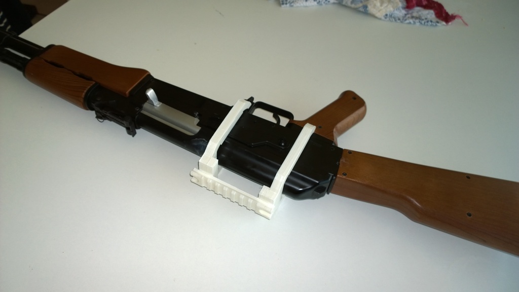 Picatinny rail adapter for AirSoft AK47 by AntoDelG Download free