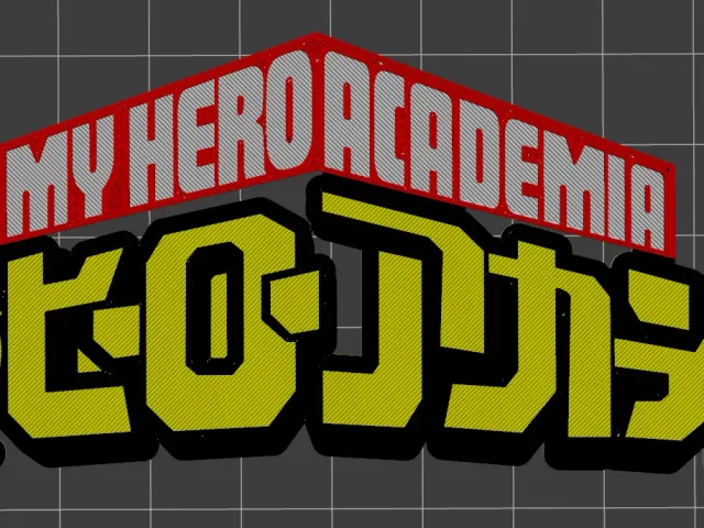 Multicolor My Hero Academia Logo | Single Nozzle