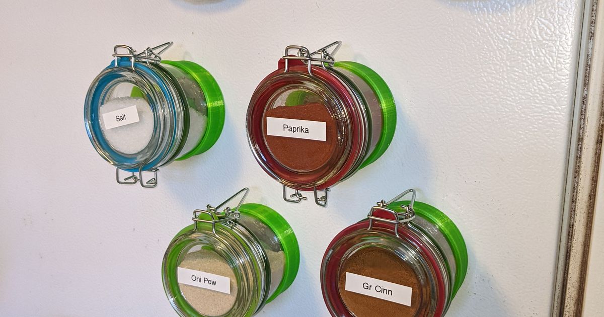 Spice Jar Holder by Trancer Tong Download free STL model