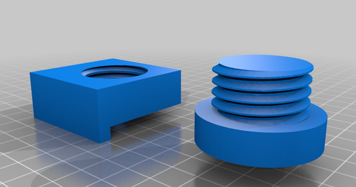 Ikea Kallax adjustable feet using factory bolt by BartN Download