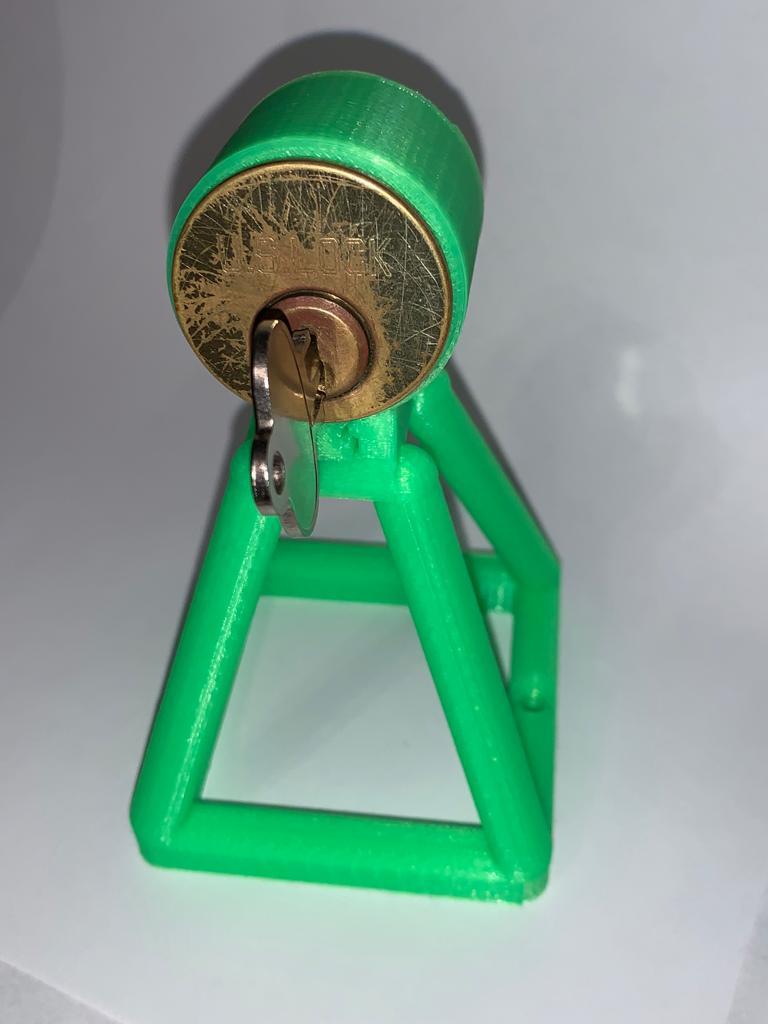 Rim & Mortise Cylinder Holder by jzerykier Download free STL model