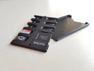 Nintendo Switch cartridge micro SD card holder by Loudifier
