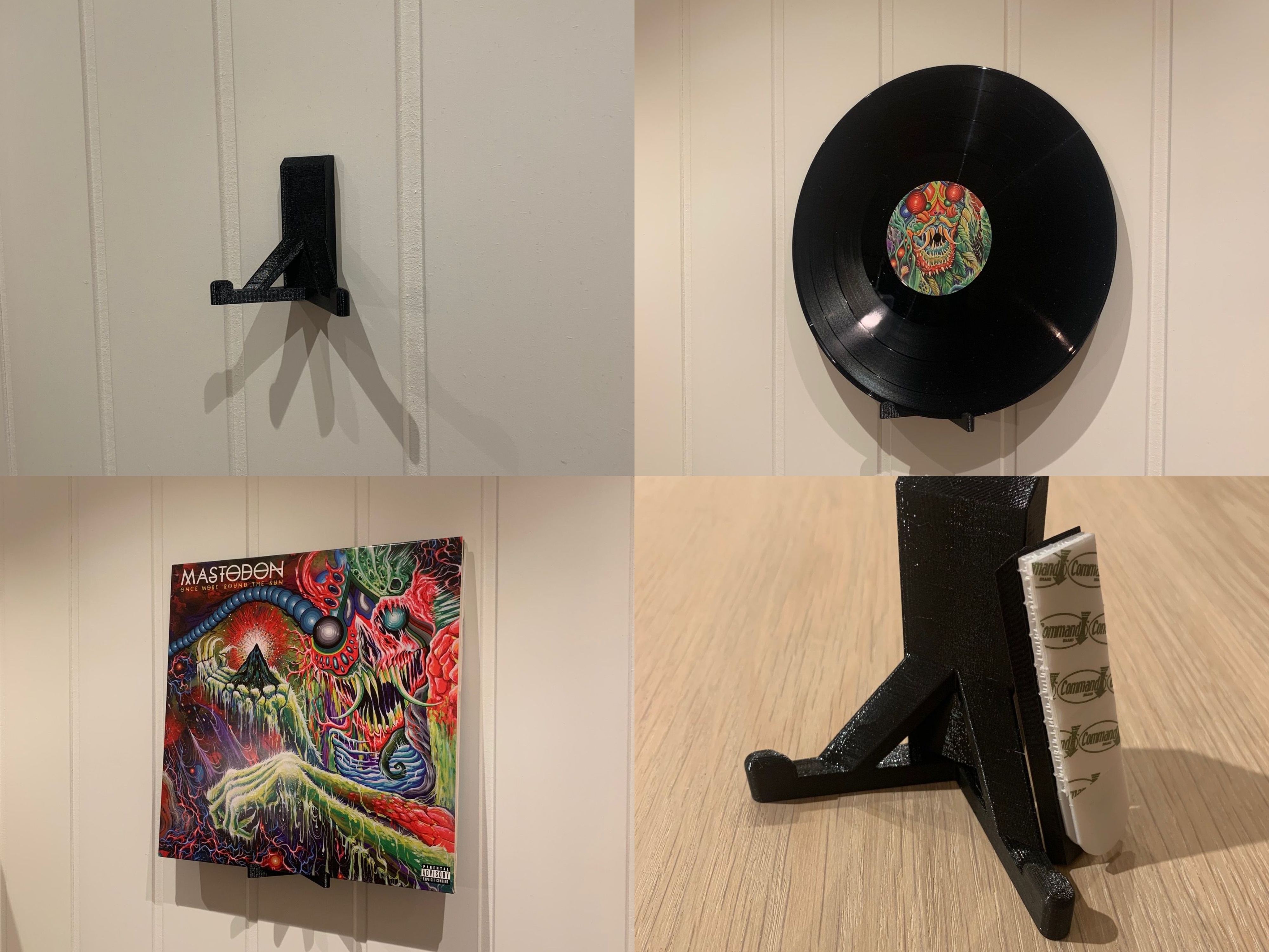 Wall Mount Record Holder, Vinyl Record Holder with 3M command strip