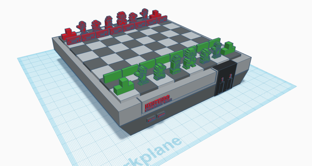 NES Chess Set and Board