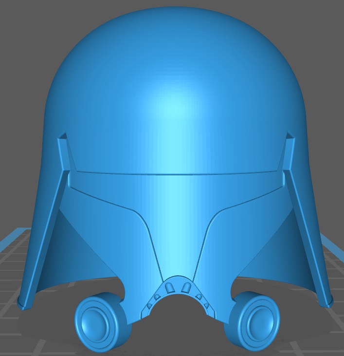 Realistic Snow Clone / Flame Clone Trooper helmet version 1 in 1:12 , 1:6 and 1:1 scale Star Wars