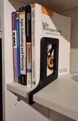 Slide-On 15mm Shelf Bookend