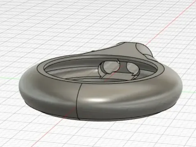 TPU slim AirTag keychain