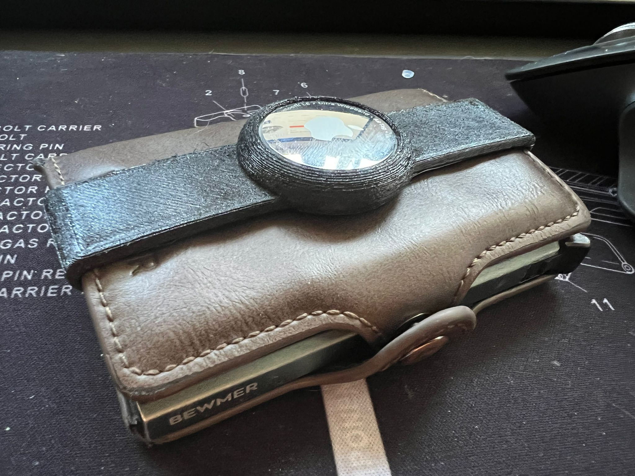 TPU AirTag wallet belt
