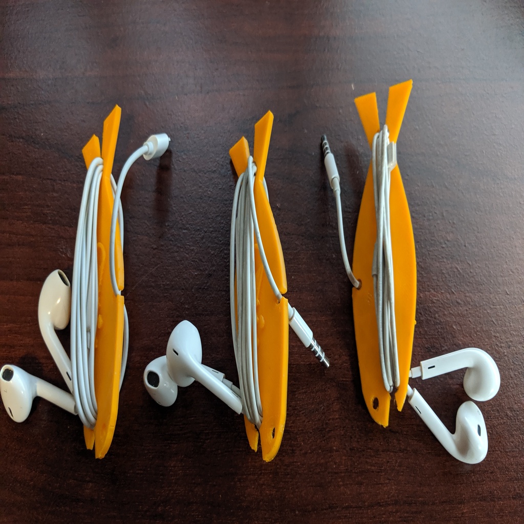 Headphone Cord Wrap by Wyliebutler Download free STL model