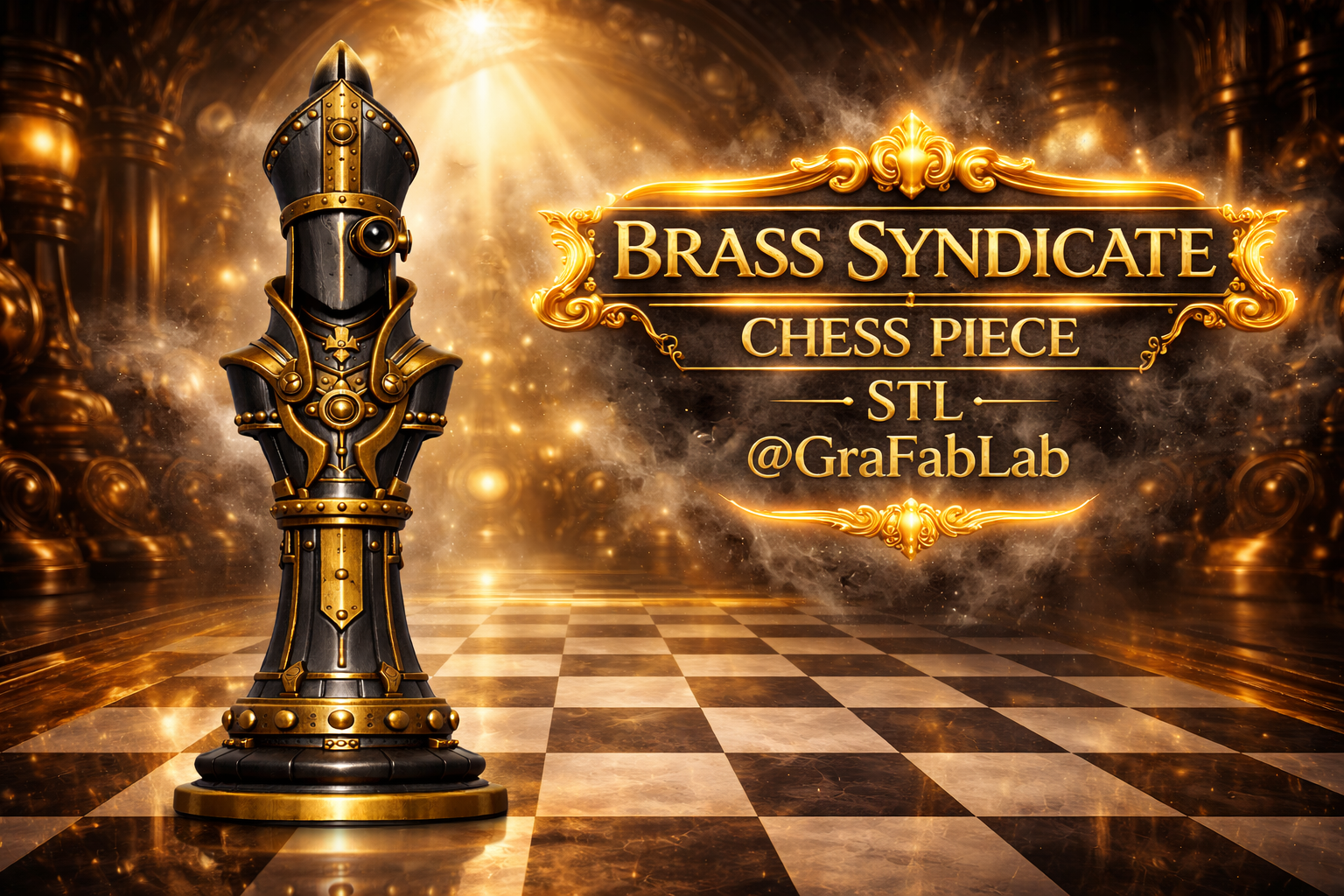 Brass Syndicate "Bishop" - chess piece
