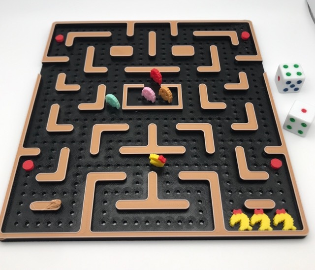 Miniatura 2 do modelo 3D MsPacMan Board game Third level
