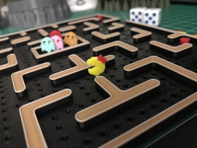 Miniatura 4 do modelo 3D MsPacMan Board game Third level
