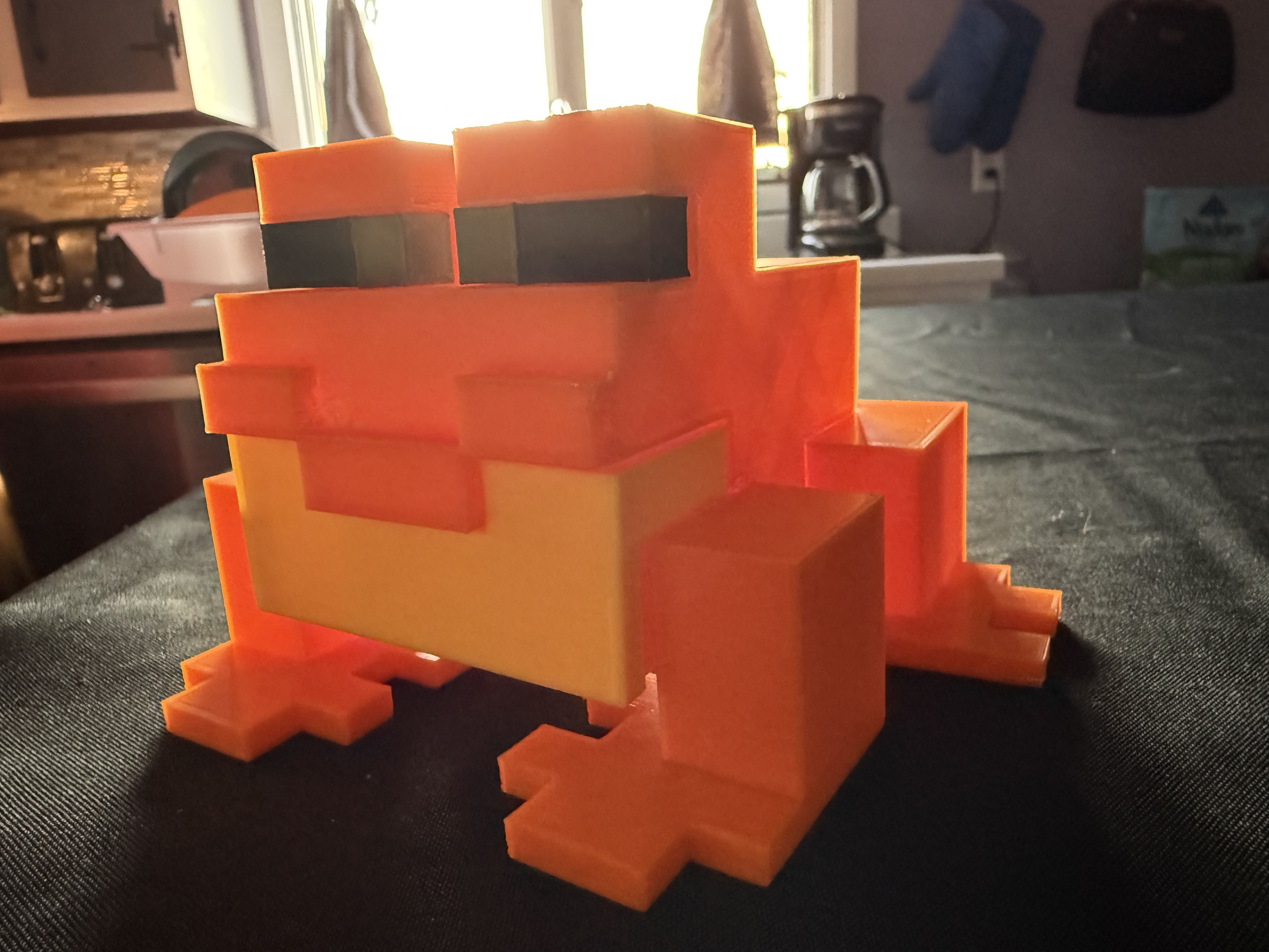 Miniatura 2 do modelo 3D Minecraft Frog