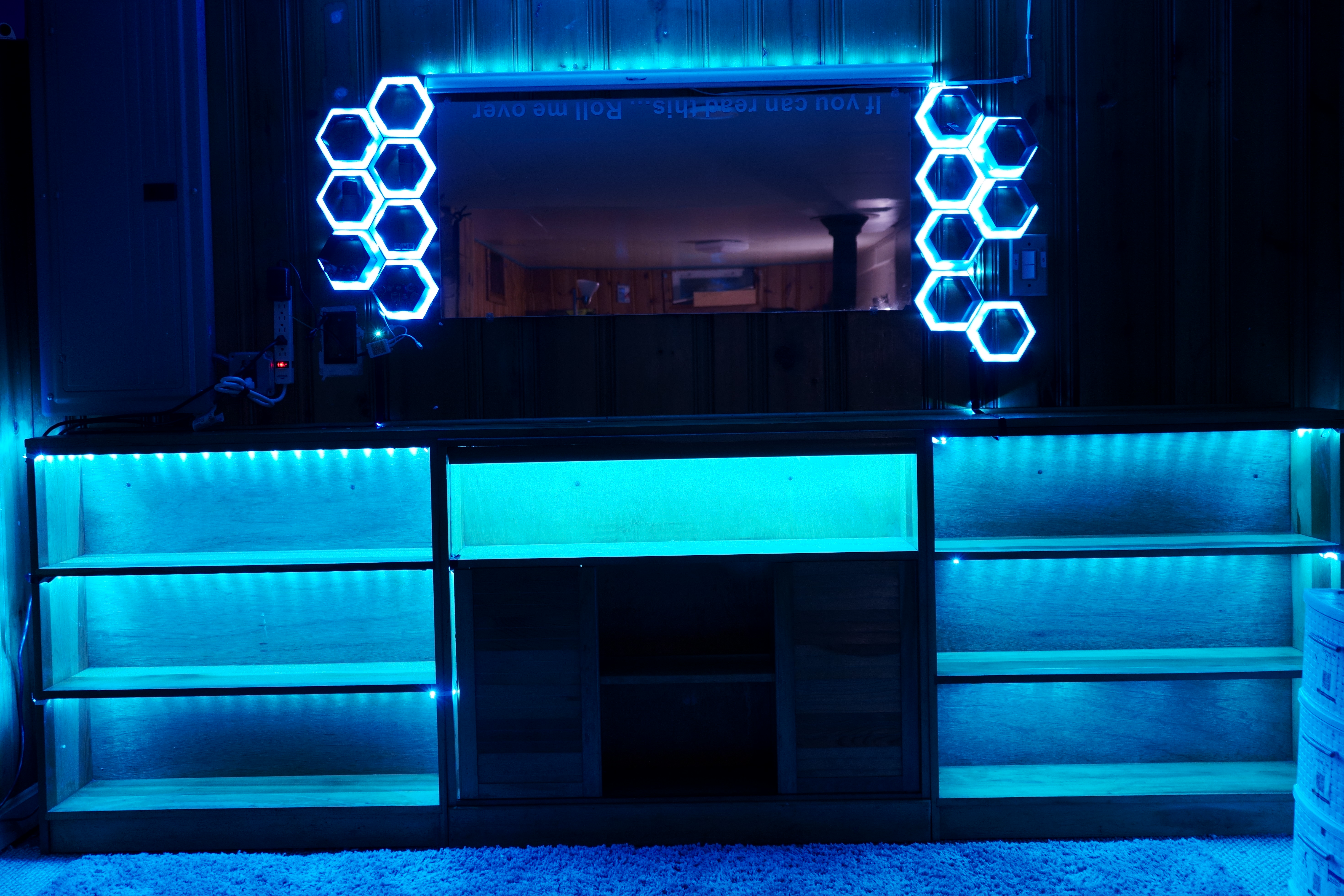 Hexagonal LED Panel Large Shelf