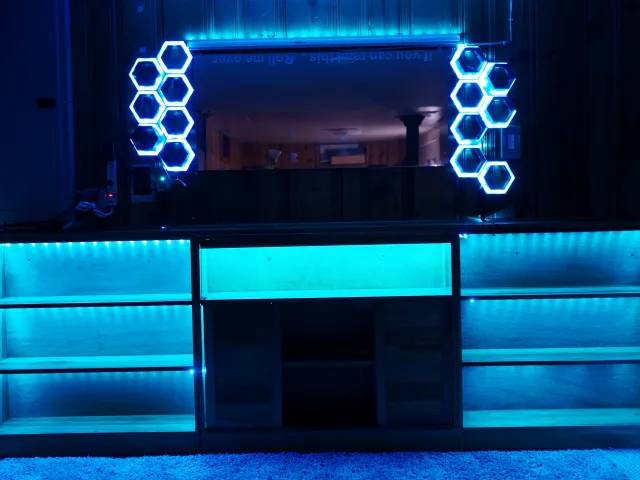 Hexagonal LED Panel Large Shelf