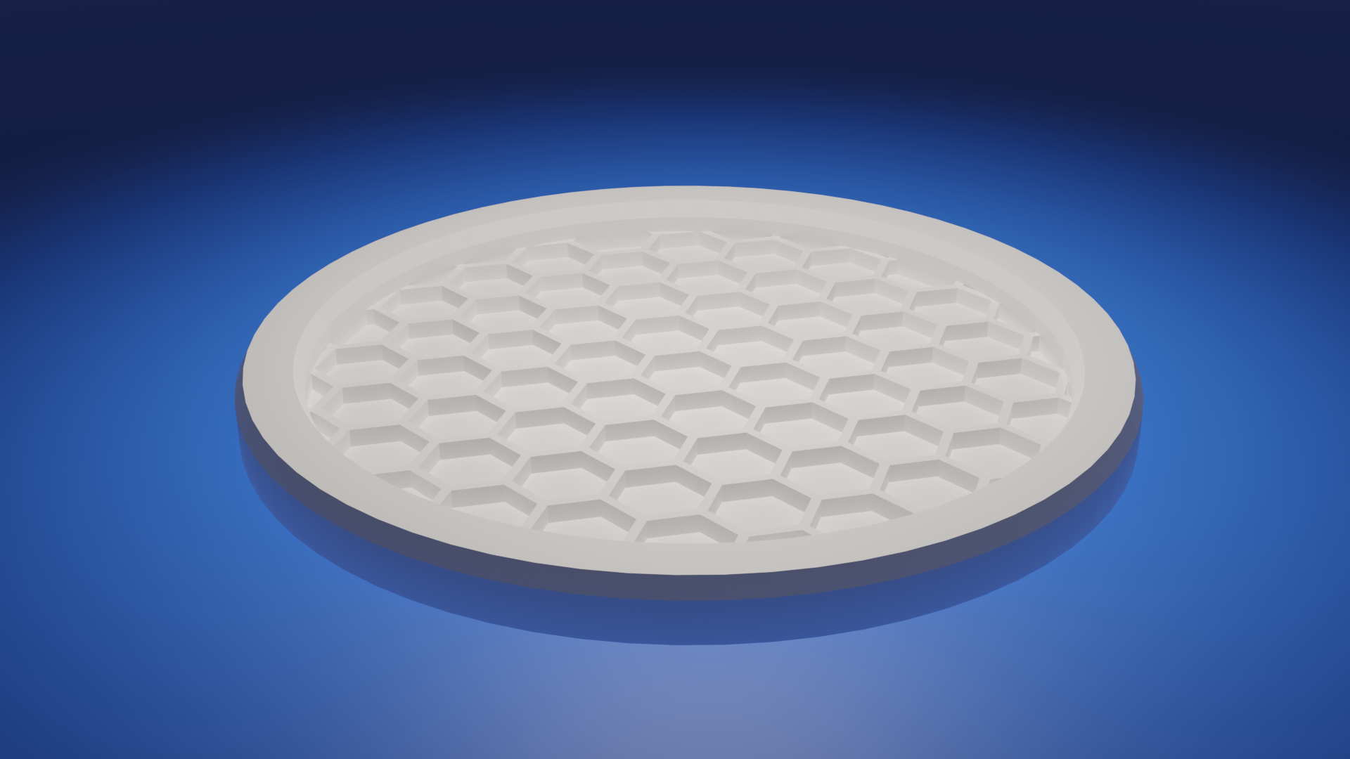 Miniatura 2 do modelo 3D Hexagonal Cup Coaster