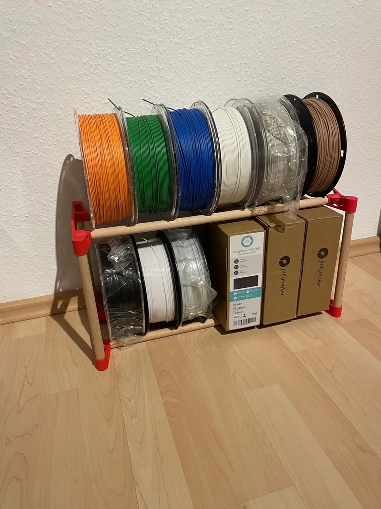 Filament Spool Rack - Stackable - Glueless by ihateu3, Download free STL  model