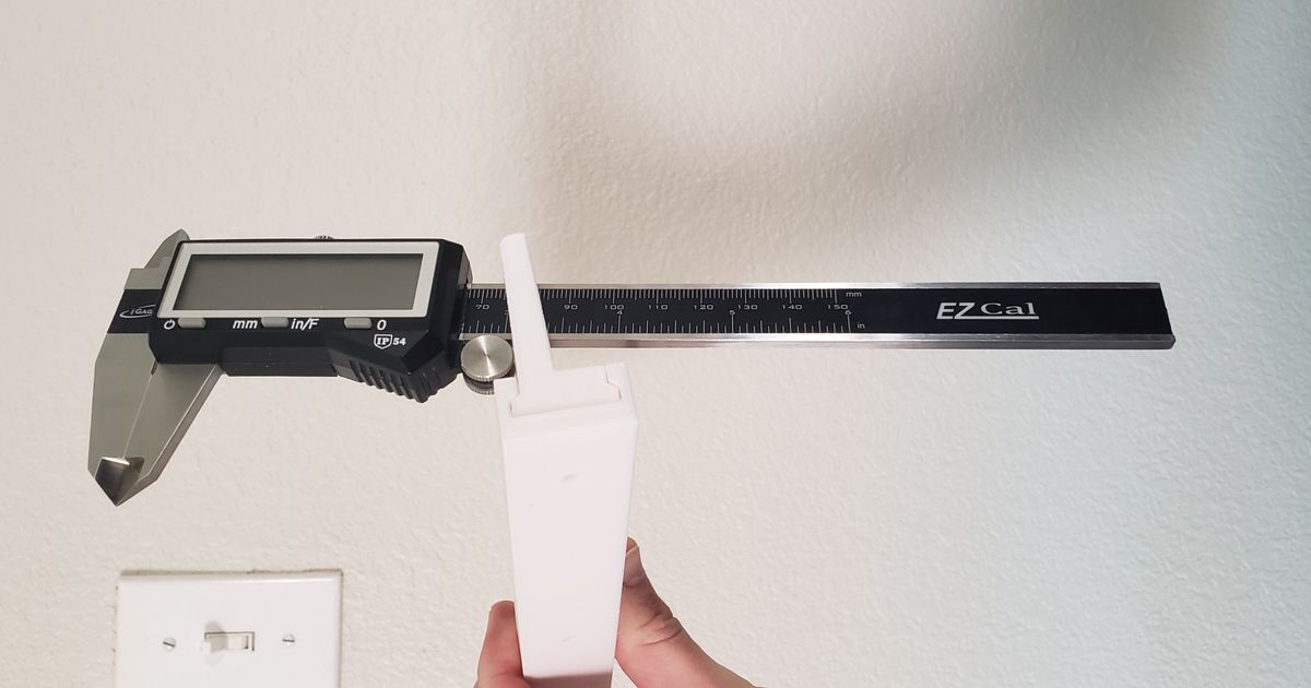 Modified Caliper Holder for Modular Tool Rail System by EdwardKrayer