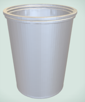 3d printable trashcan.