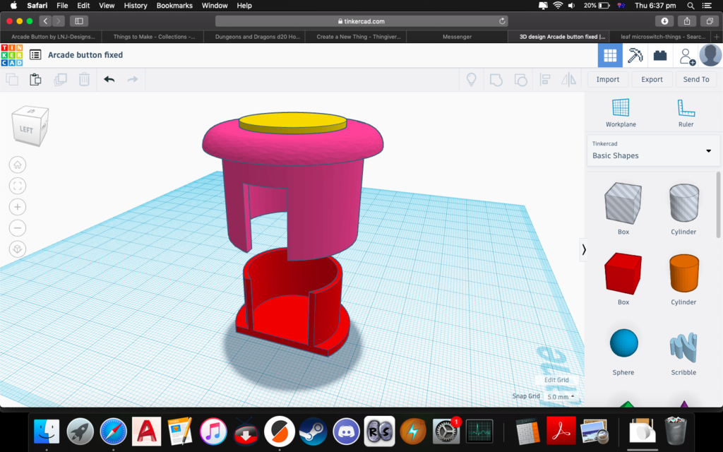 Arcade Button by Sparks | Download free STL model | Printables.com