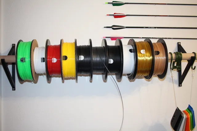 Filament Spool Wall Rack