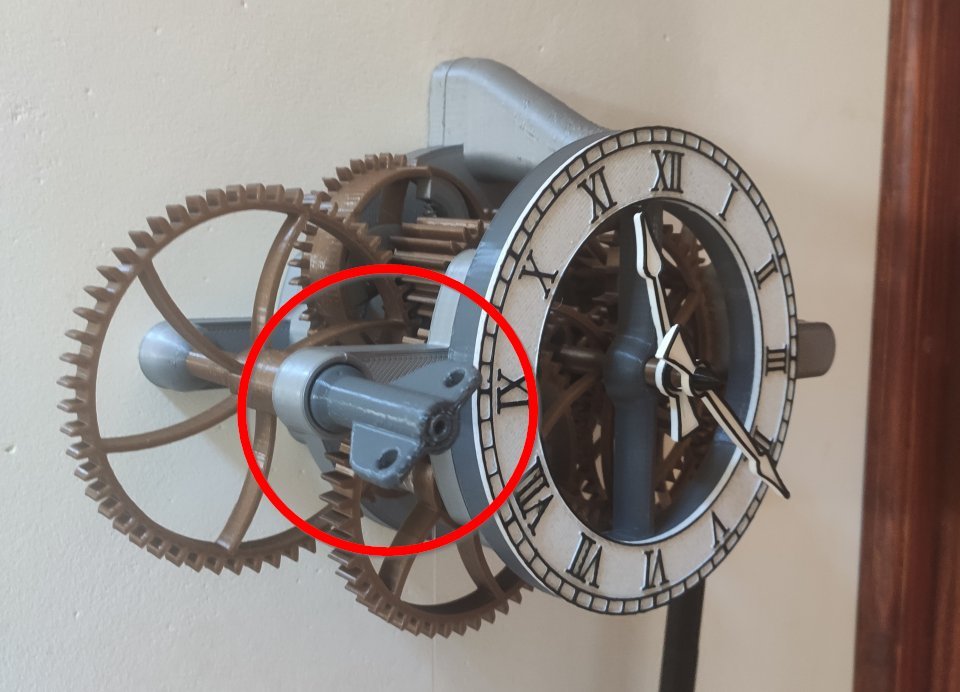 Alternate Winding Key for Easy Build 32 Day Skeleton Clock