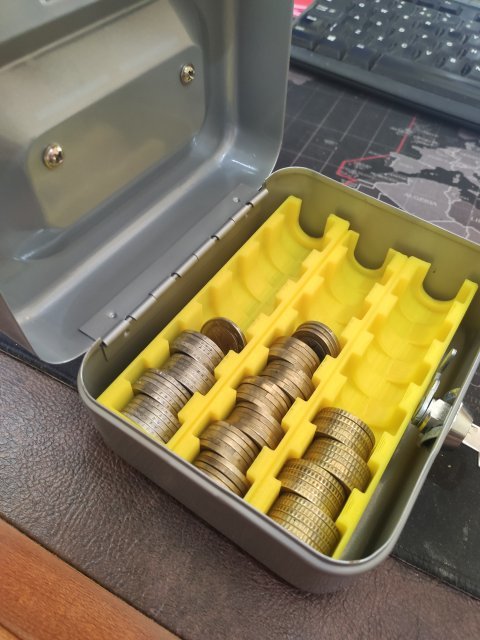 Euro Coin Counting/Sorting Tray