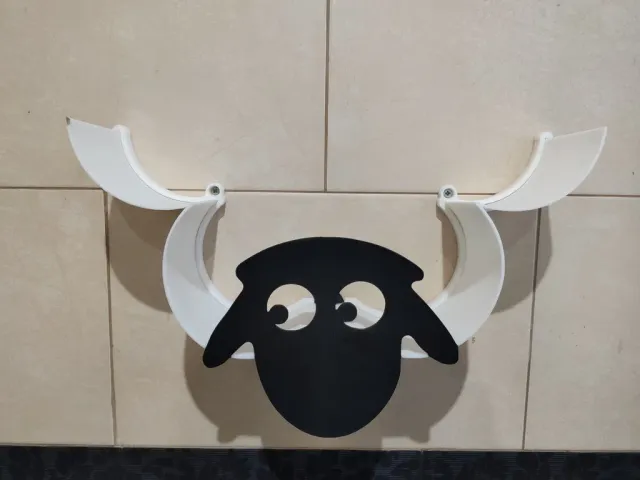 Sheep toilet roll holder reinforced upgrade