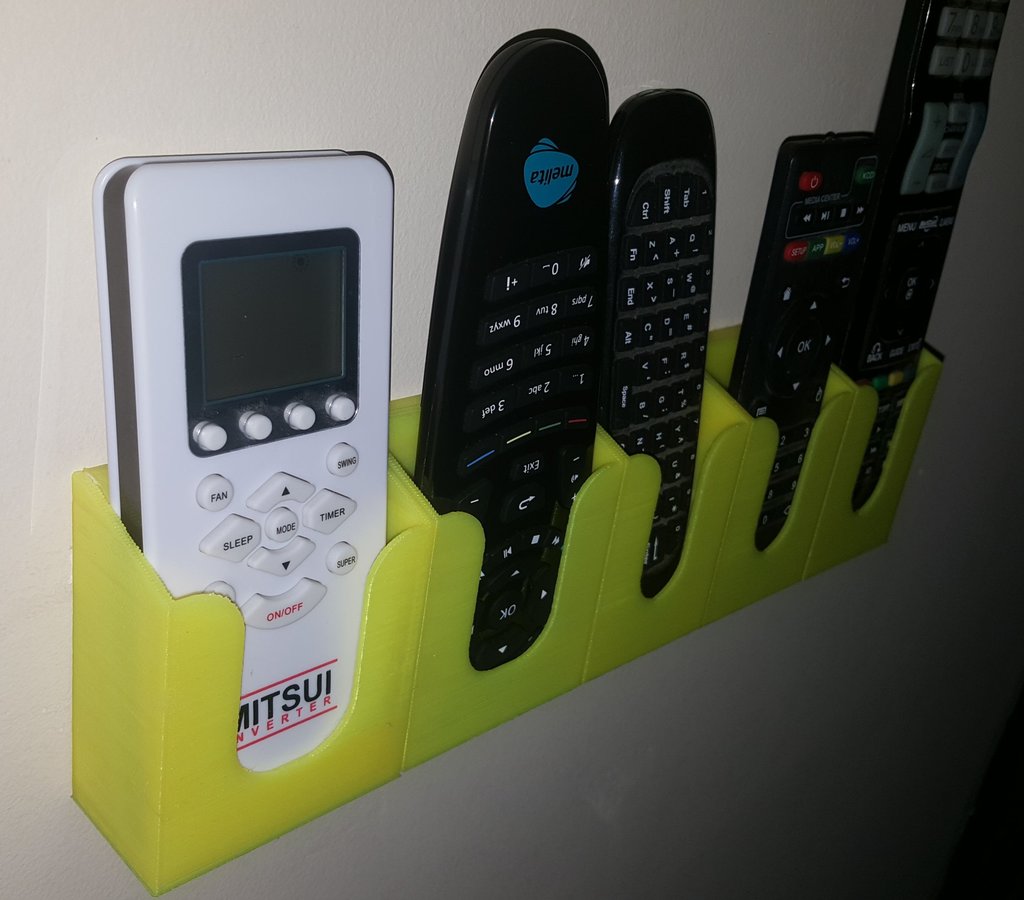 Modular Expandable Remote Control Wall Mount Rack